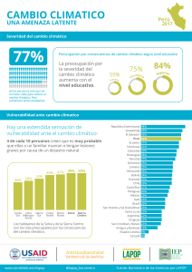 Barómetro de las Américas 2016-2017 - Cambio climático